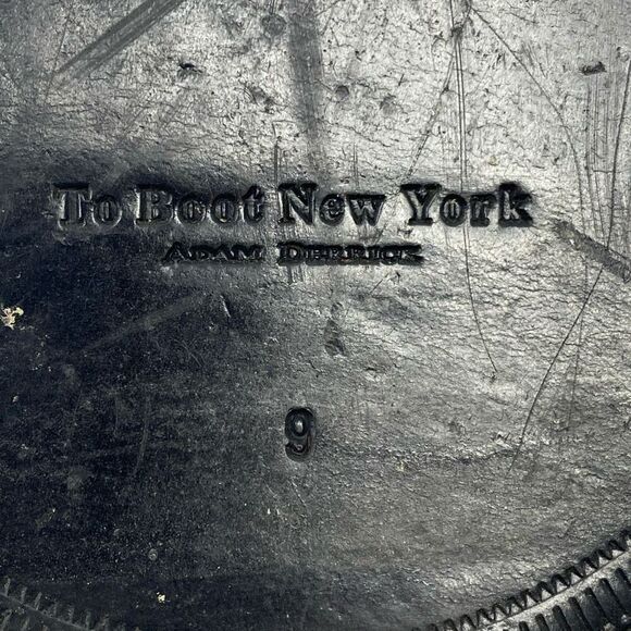 To Boot New York Adam Derrick Black Leather Brogue Cap Toe Oxfords Shoes Mens 9 - Picture 11 of 11